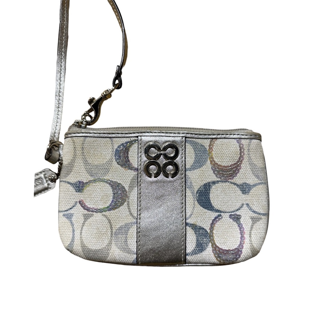 Authentic Coach Wristlet Sequins - image 2
